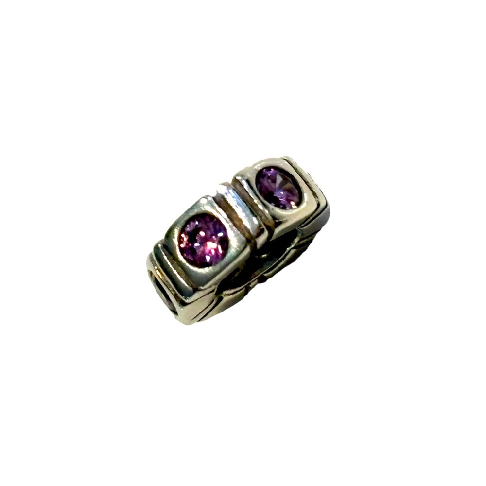 Pandora Trinity Purple CZ Spacer Charm